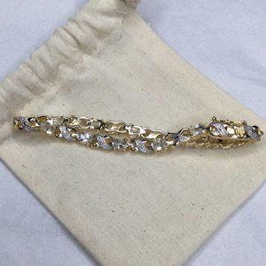 CZ Imitation Gemstone Infinity Tennis Bracelet